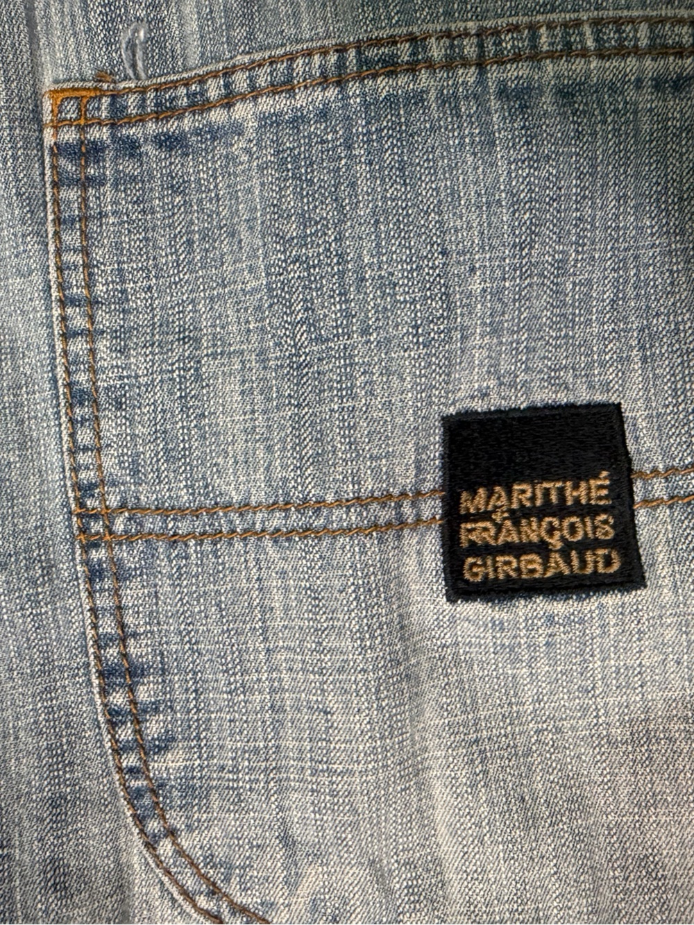 VTG Marithe Francois Girbaud Light Wash Baggy Jeans Loose Fit Y2K 90s size 36m